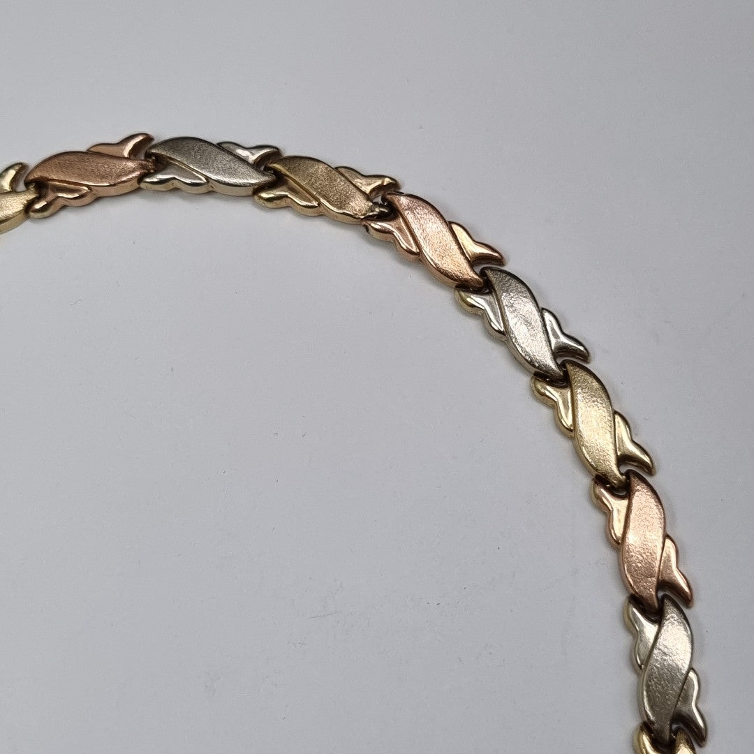 PULSERA ORO, ORO COMBINADO 14 K 8.9 GRMS (SEMINUEVO)