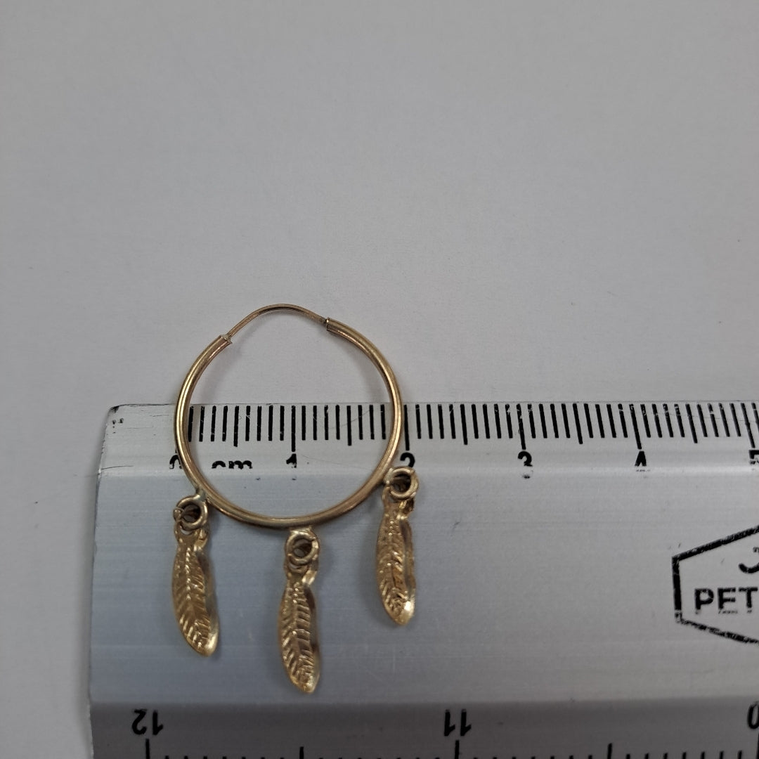 ARRACADAS PAR ORO 10 K 1,50 GRMS (SEMINUEVO)