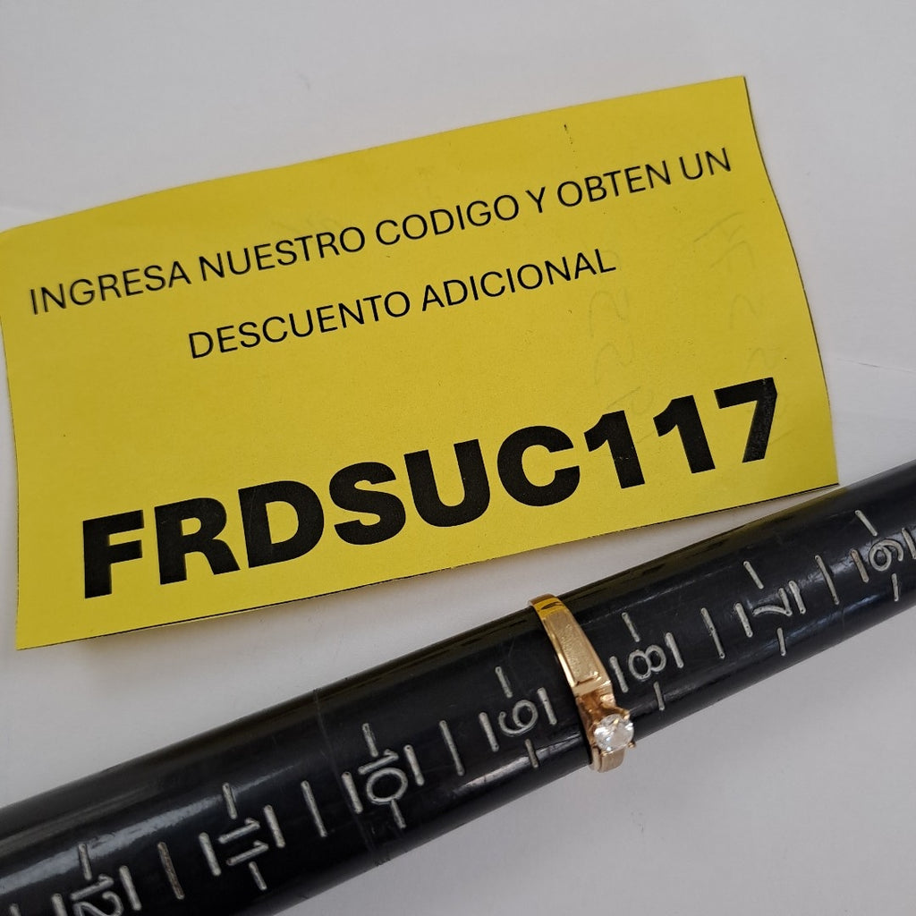 SOLITARIO ORO 10 K 1,70 GRMS (SEMINUEVO)