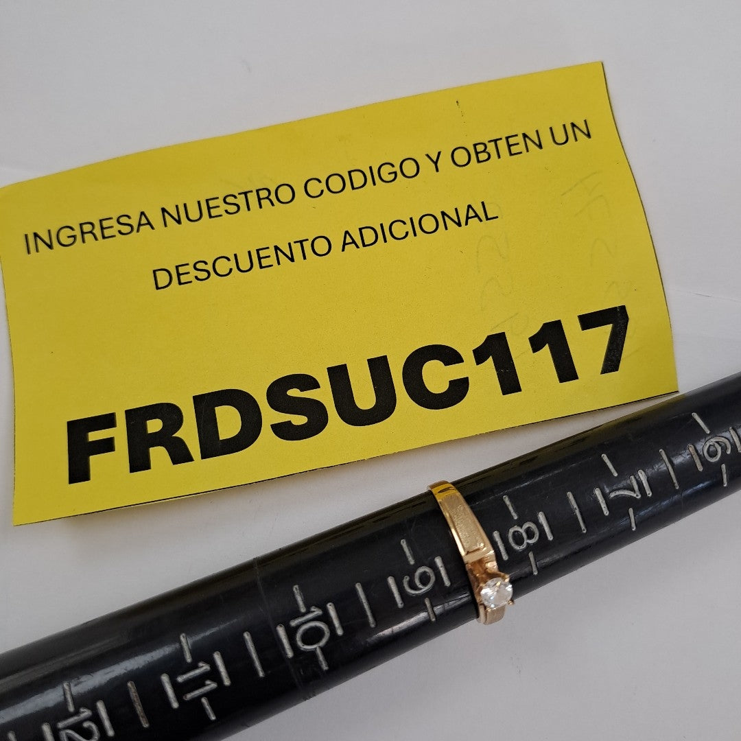 SOLITARIO ORO 10 K 1,70 GRMS (SEMINUEVO)