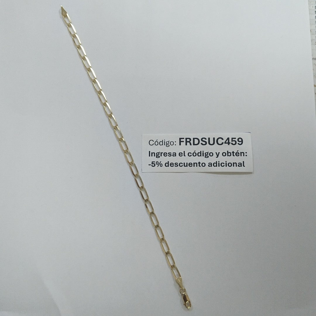 PULSERA ESLABON 14K 21 CM 4.3 GR (NUEVO)
