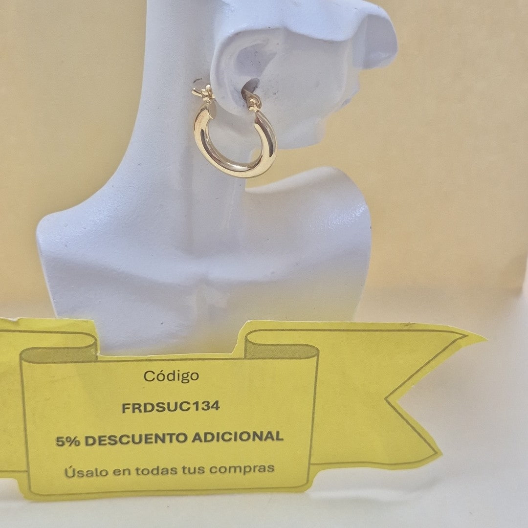 ARETES ARRACADAS 14K 1.6 GR (NUEVO)