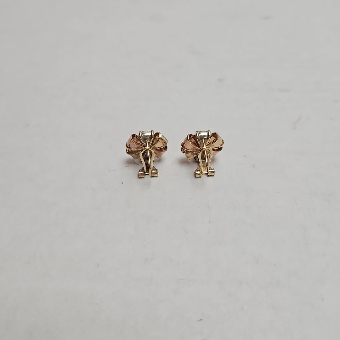 ARETES PAR ORO, ORO COMBINADO 10 K 3 GRMS (SEMINUEVO)