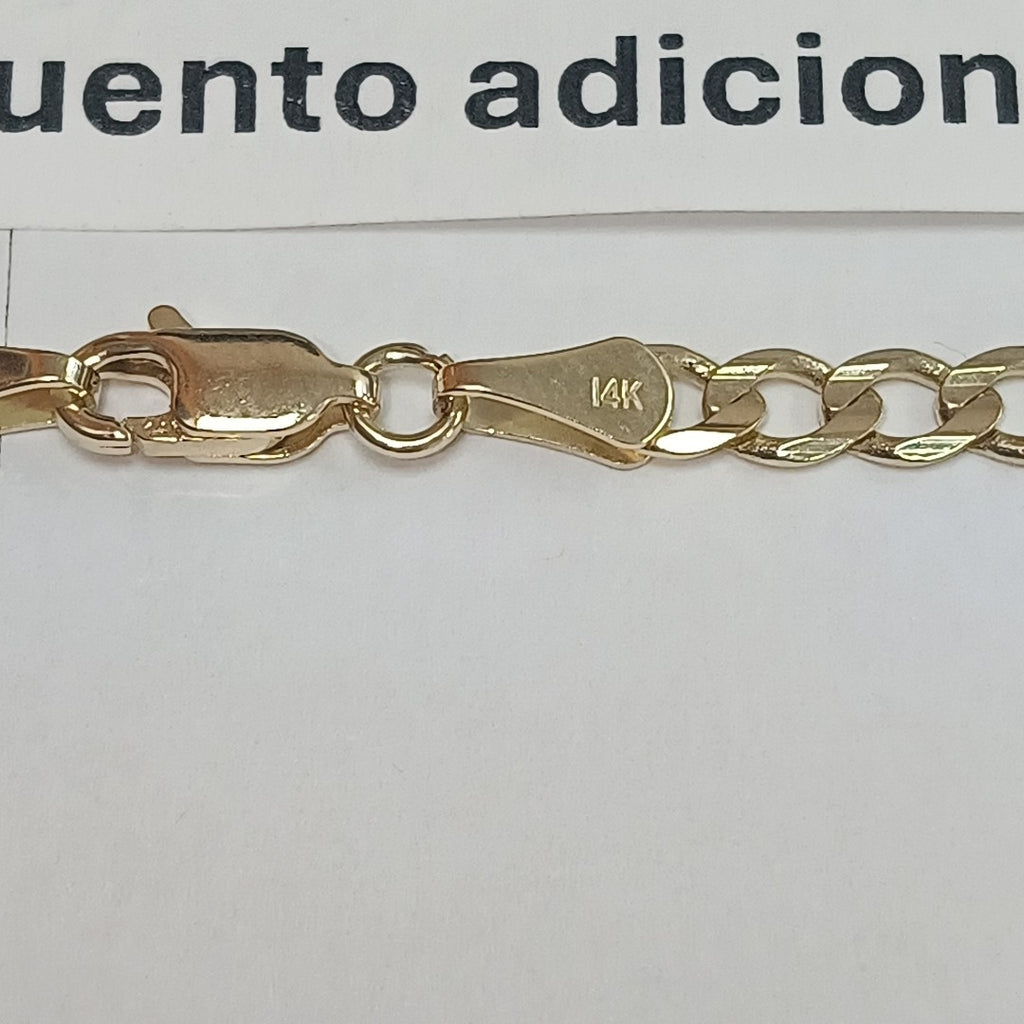 CADENA BARBADA 14K 55 CM 12.5 GR (NUEVO)