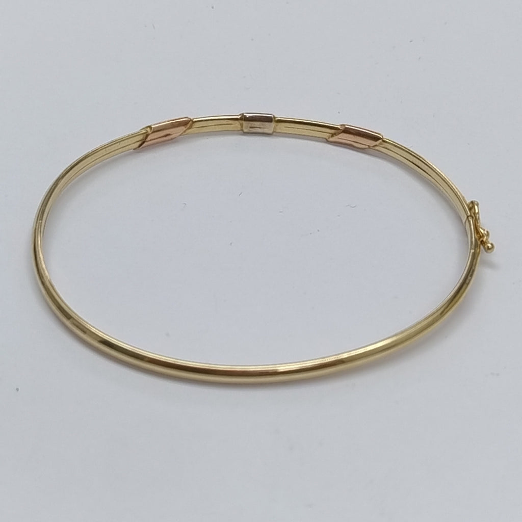 PULSERA RIGIDA ORO 14 K 3,60 GRMS (SEMINUEVO)