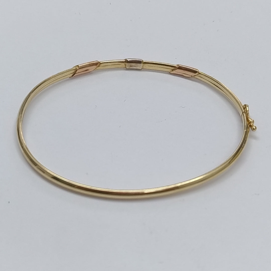 PULSERA RIGIDA ORO 14 K 3,60 GRMS (SEMINUEVO)