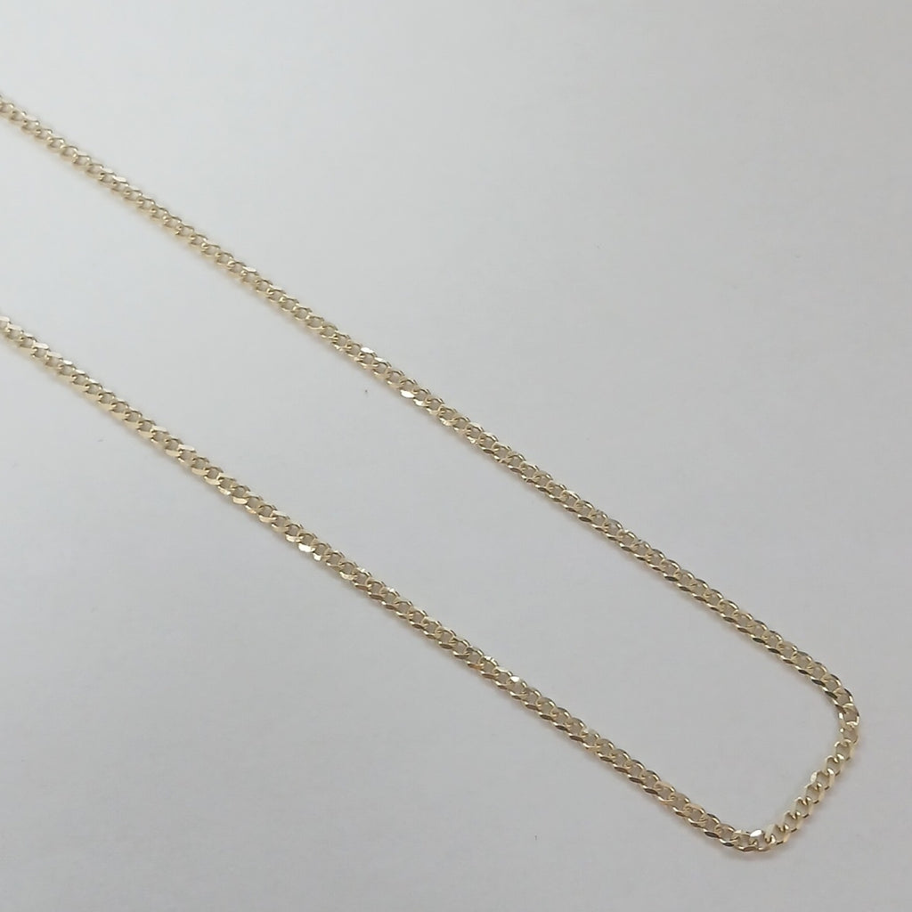 CADENAS TEJIDO BARBADA ORO 10K 55 CM 3.8 GR (NUEVO)