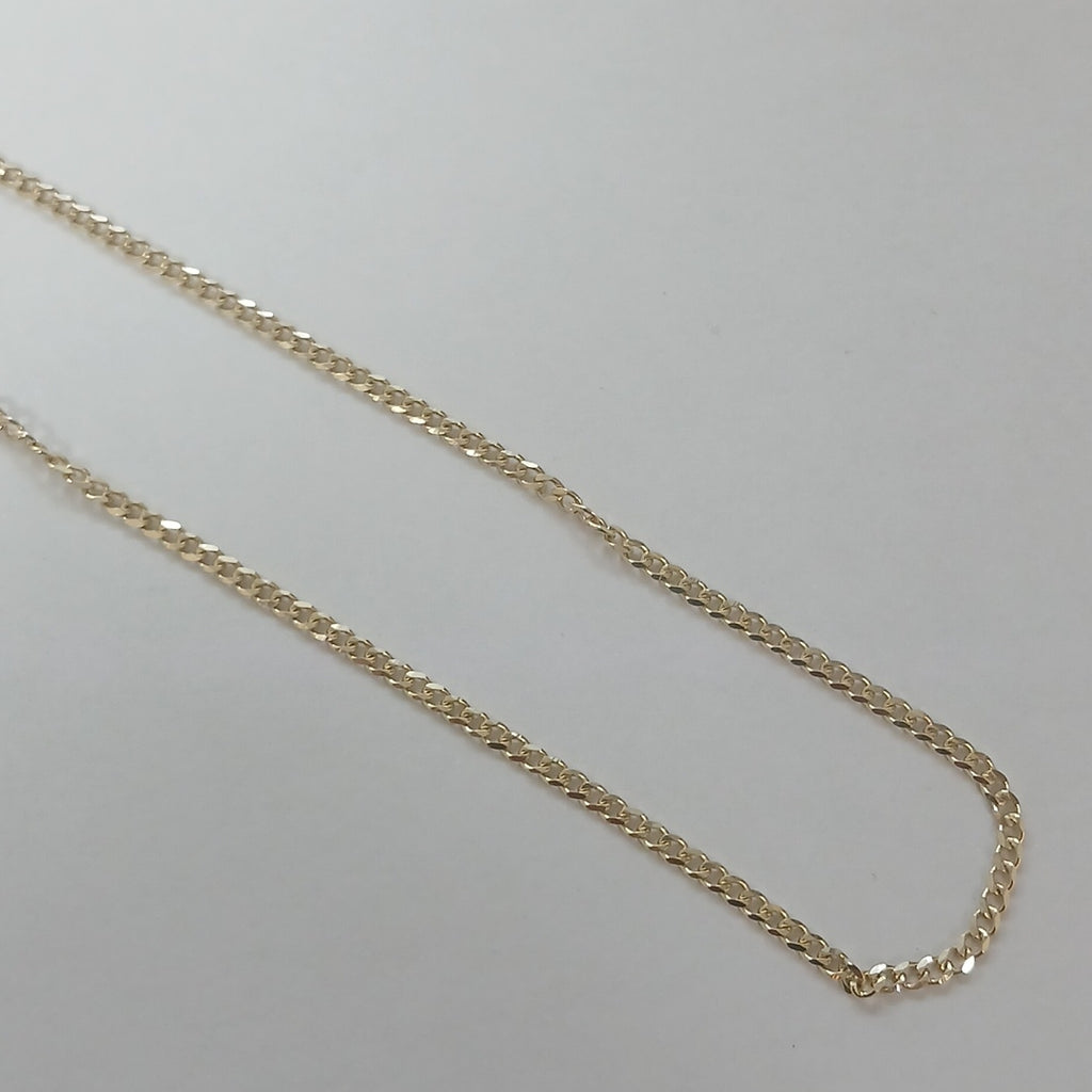 CADENAS TEJIDO BARBADA ORO 10K 55 CM 3.8 GR (NUEVO)