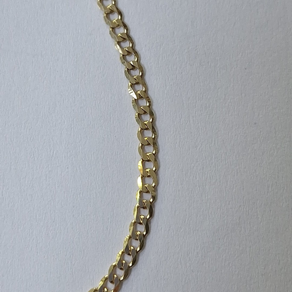 PULSERA TEJIDO BARBADA 14K 18 CM 2.1 GR (NUEVO)