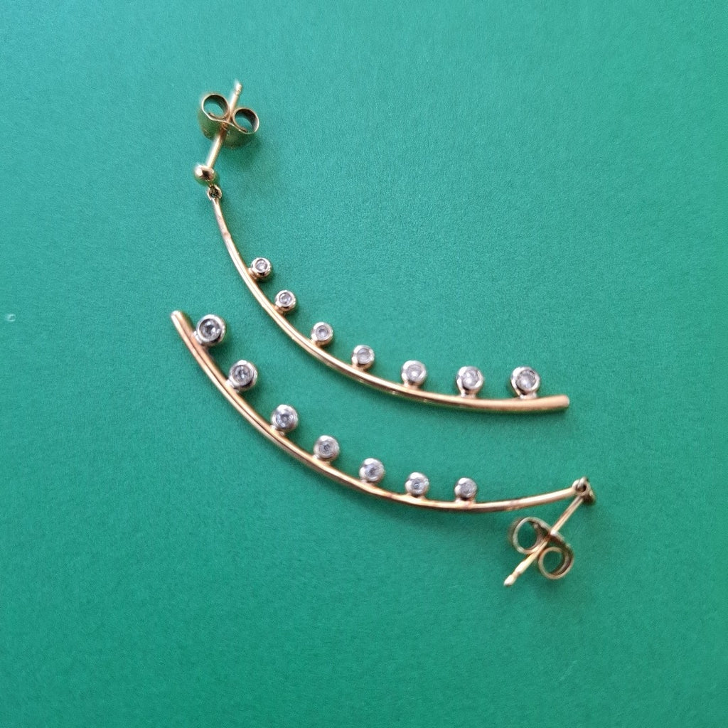ARETES PAR ORO 14 K 3,80 GRMS (SEMINUEVO)