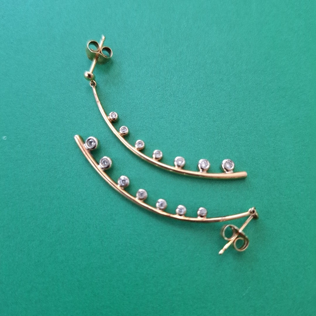 ARETES PAR ORO 14 K 3,80 GRMS (SEMINUEVO)
