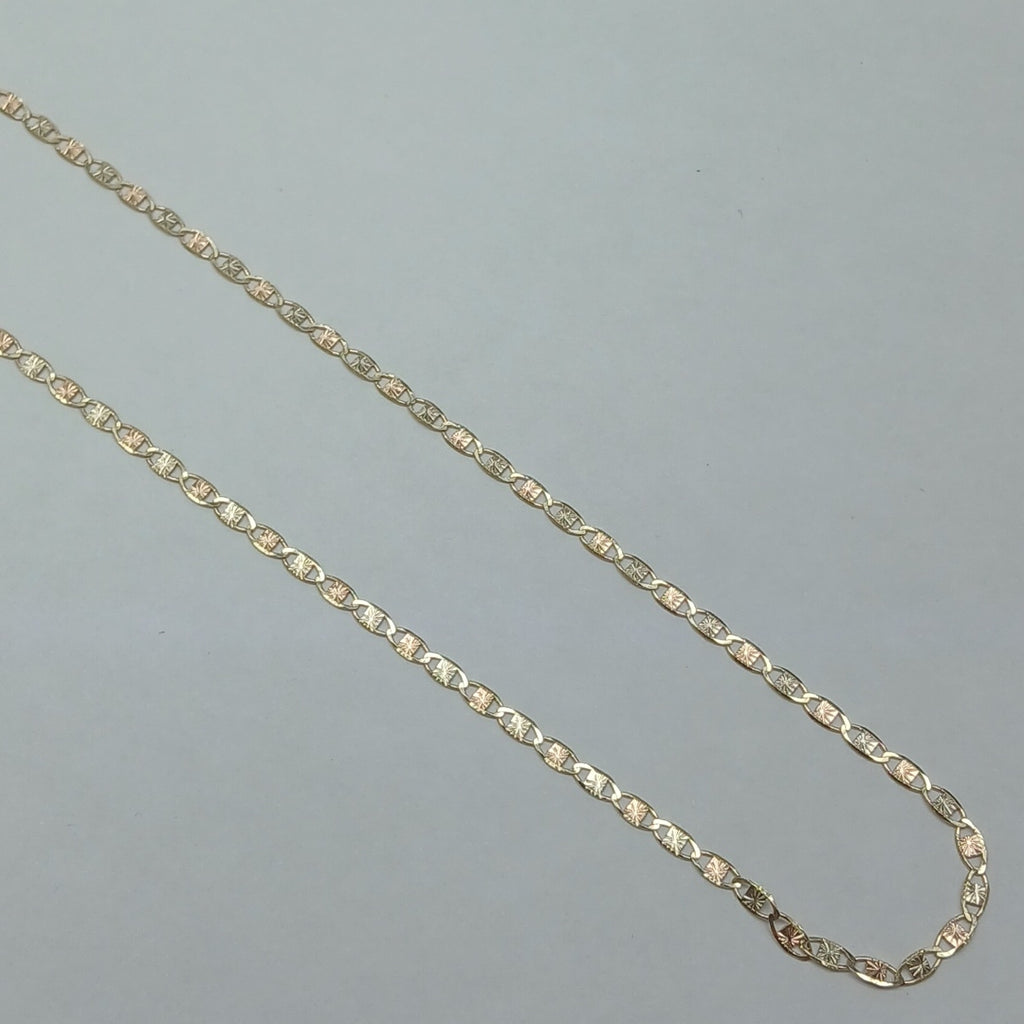 CADENAS TEJIDO GUCHI ORO 10K 55 CM 2.8 GR (NUEVO)