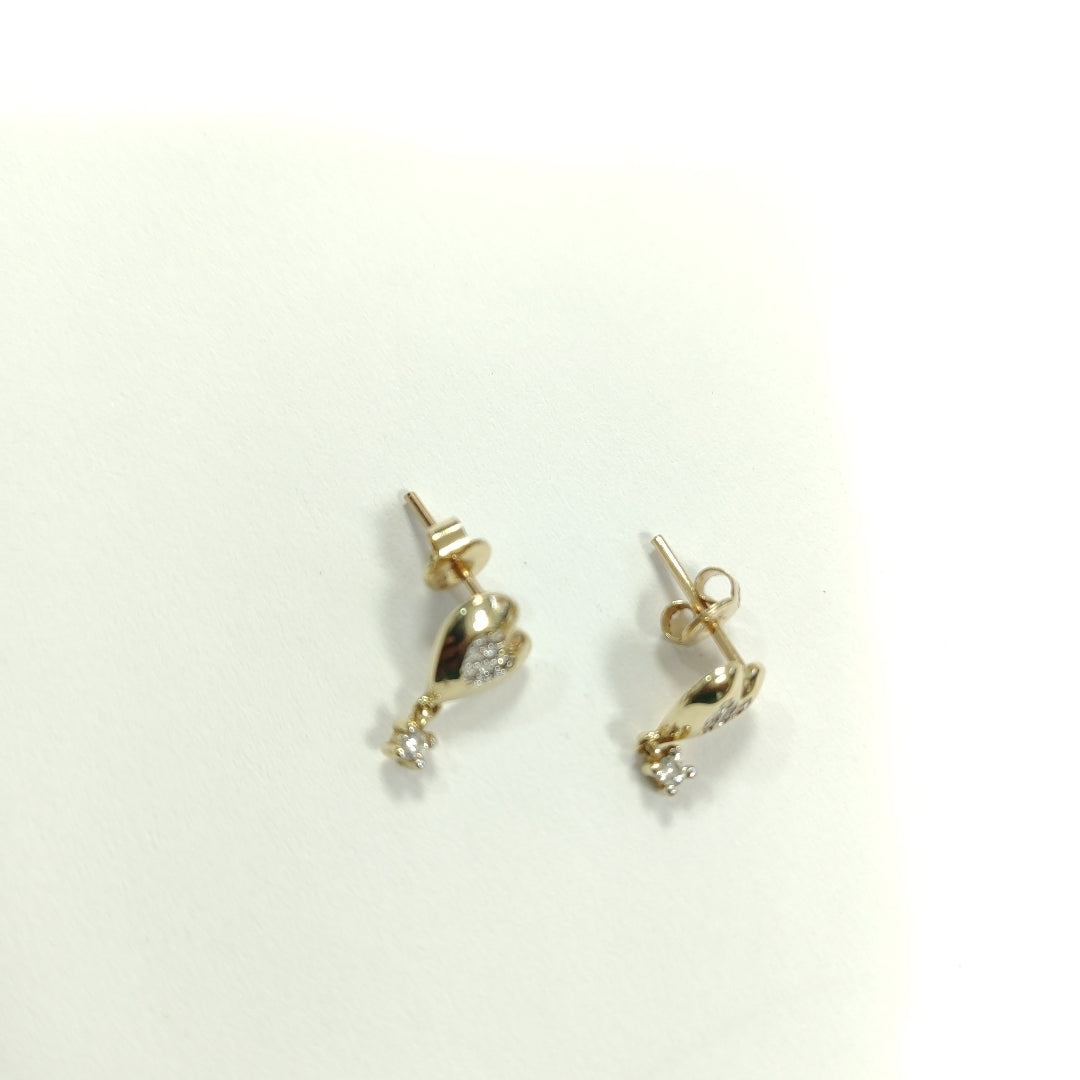 BROQUELES PAR ORO 14 K 1,50 GRMS (SEMINUEVO)