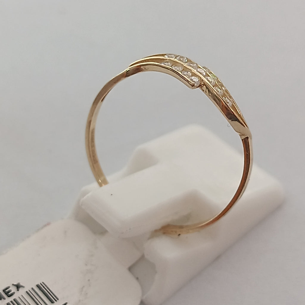 ANILLOS C CIRCONIAS 14K TALLA 8 0.8 GR (NUEVO)