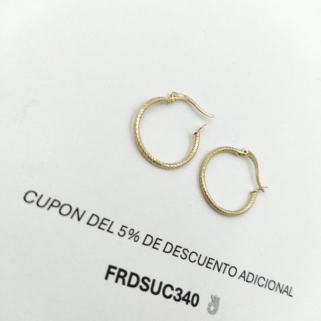 ARETES ARRACADAS 14K 1.1 GR (NUEVO)