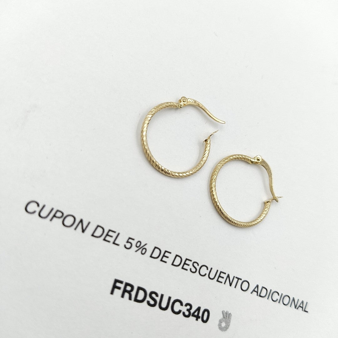 ARETES ARRACADAS 14K 1.1 GR (NUEVO)