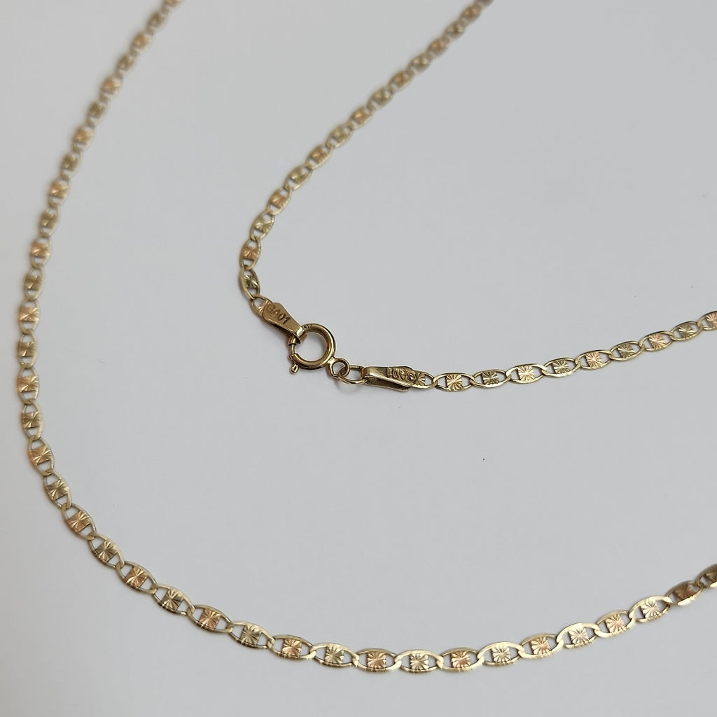 CADENA ORO COMBINADO 10 K 2.7 GRMS (SEMINUEVO)