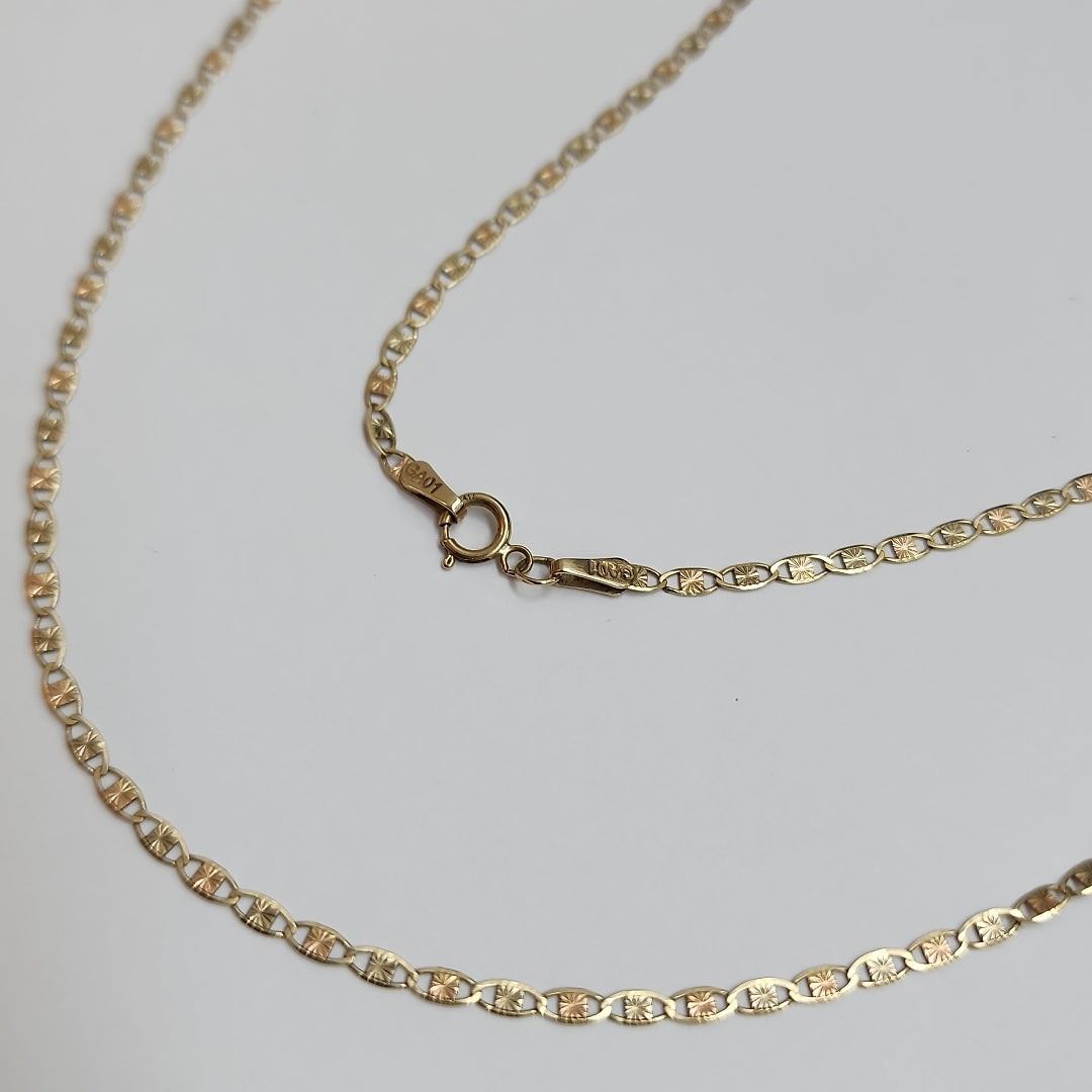 CADENA ORO COMBINADO 10 K 2.7 GRMS (SEMINUEVO)