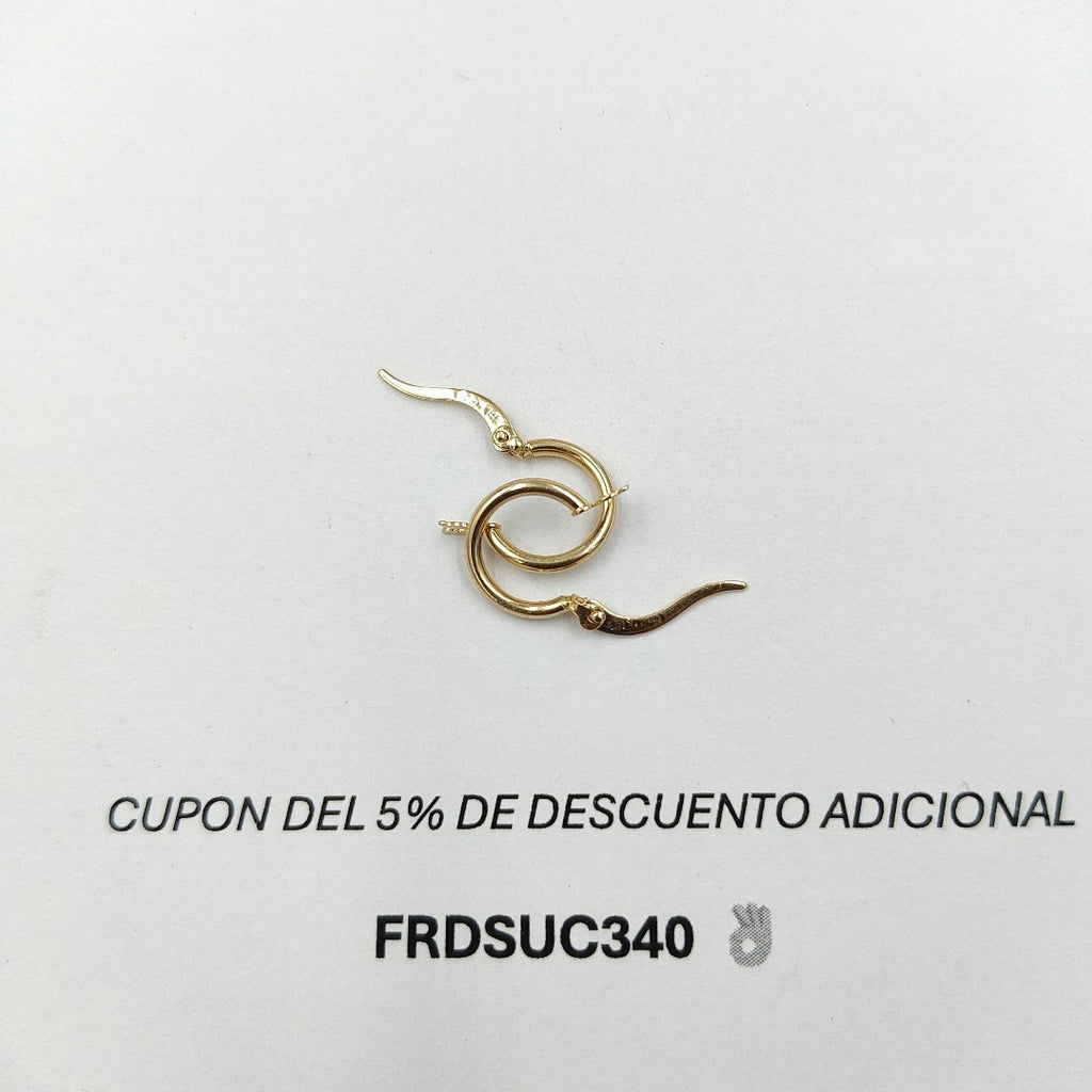 ARETES ARRACADAS 14K 0.9 GR (NUEVO)