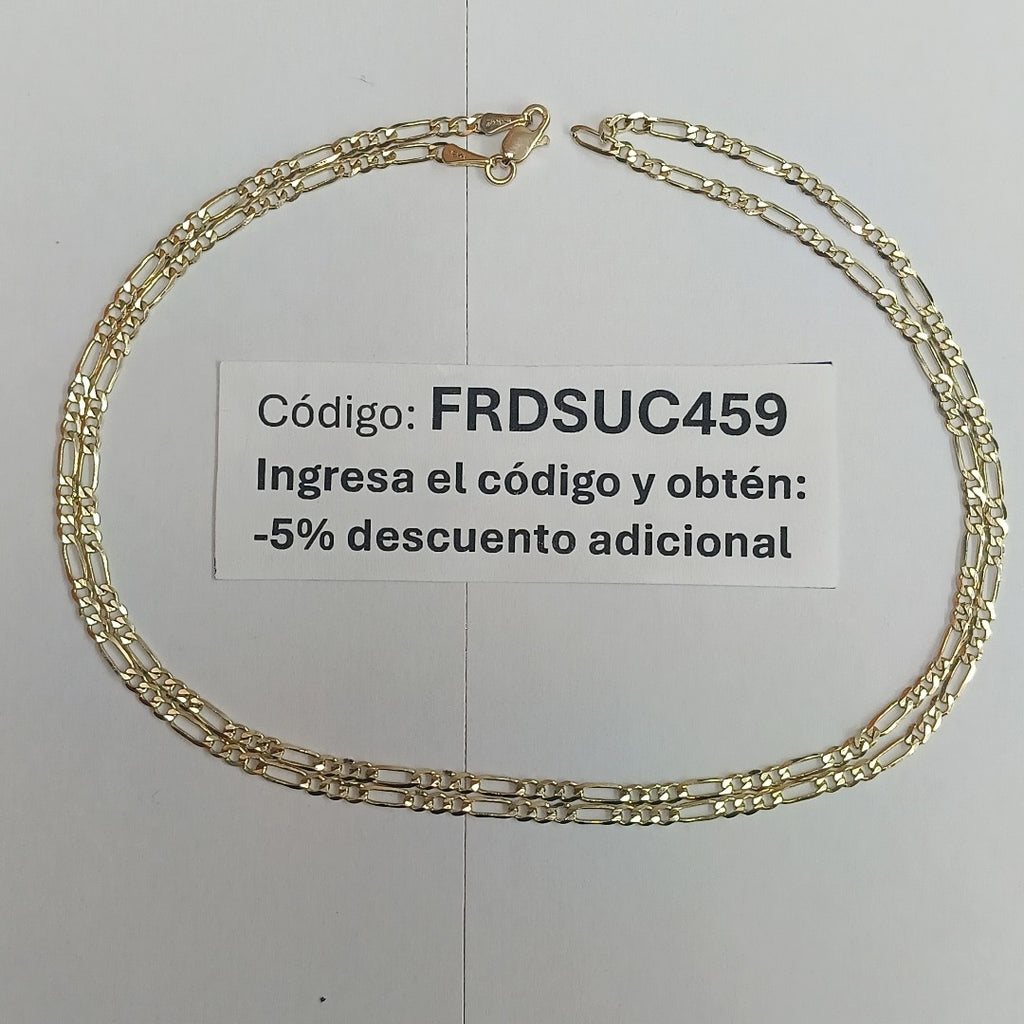 CADENA 3X1 14K 60 CM 5.4 GR (NUEVO)