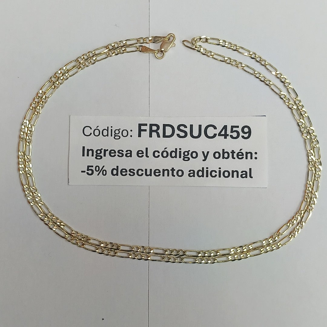 CADENA 3X1 14K 60 CM 5.4 GR (NUEVO)