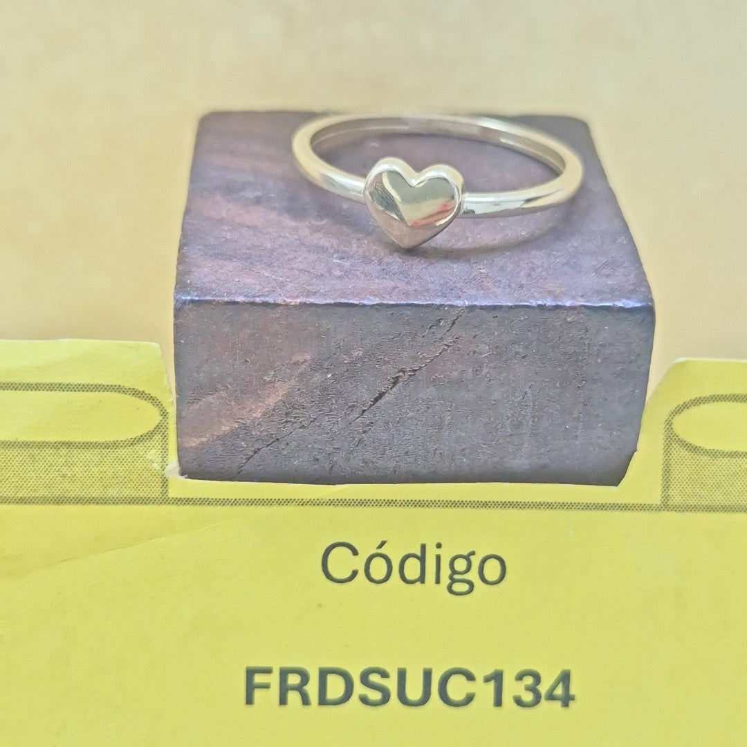 ANILLOS ANILLITO FIG CORAZON 10K TALLA 7 1.1 GR (NUEVO)