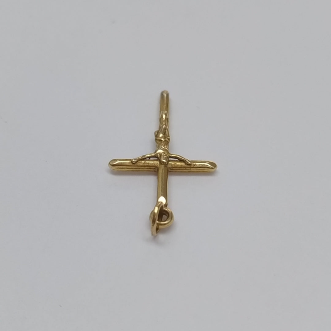 CRUCIFIJO ORO 14 K 1.1 GRMS (SEMINUEVO)