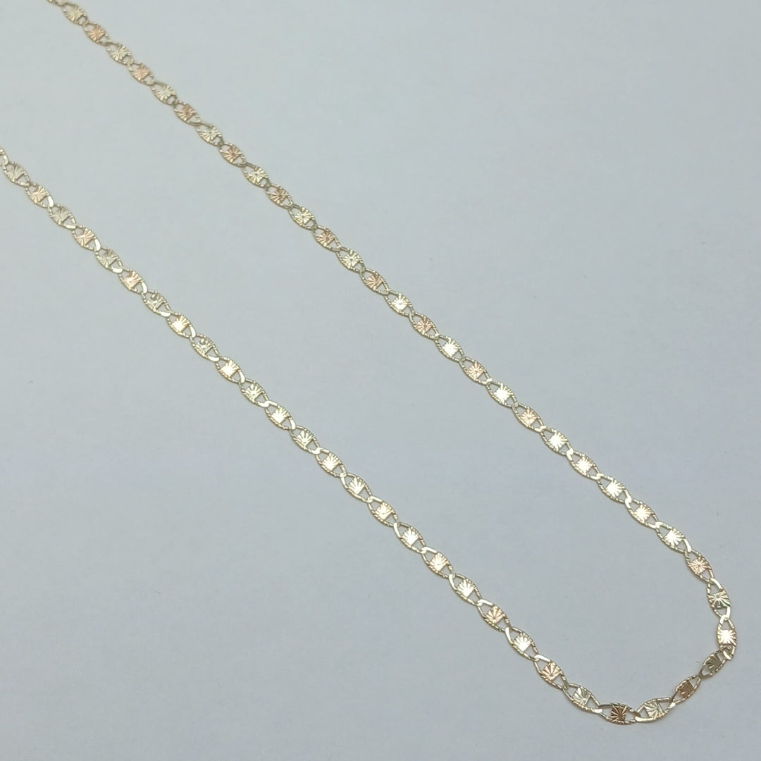 CADENAS TEJIDO GUCHI ORO 10K 55 CM 2.9 GR (NUEVO)