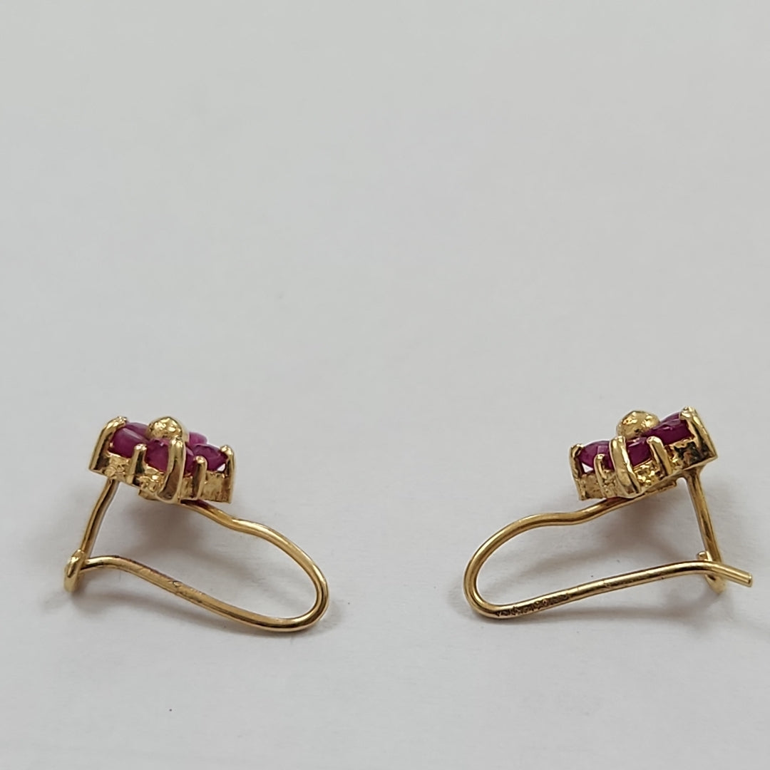 ARETES PAR ORO 14 K 1.8 GRMS (SEMINUEVO)