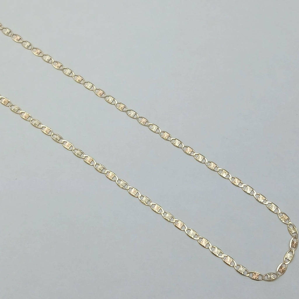 CADENAS TEJIDO GUCHI ORO 10K 55 CM 2.9 GR (NUEVO)