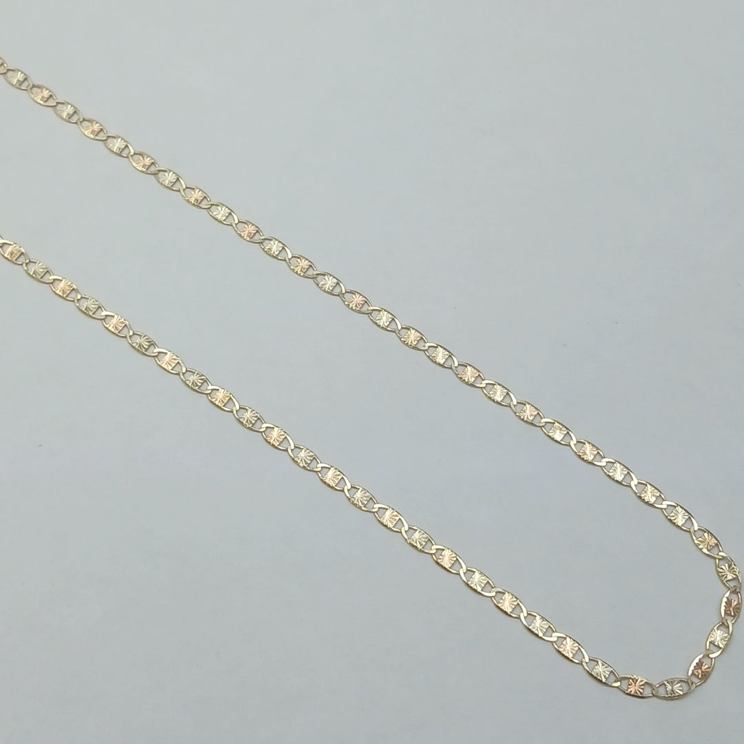 CADENAS TEJIDO GUCHI ORO 10K 55 CM 2.9 GR (NUEVO)