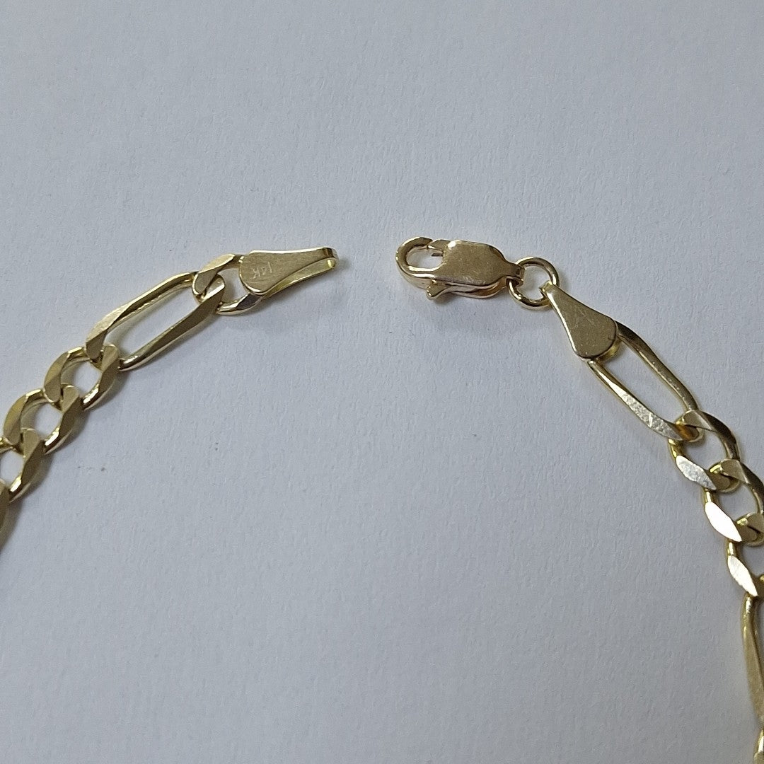 PULSERA 3X1 14K 21 CM 6.6 GR (NUEVO)