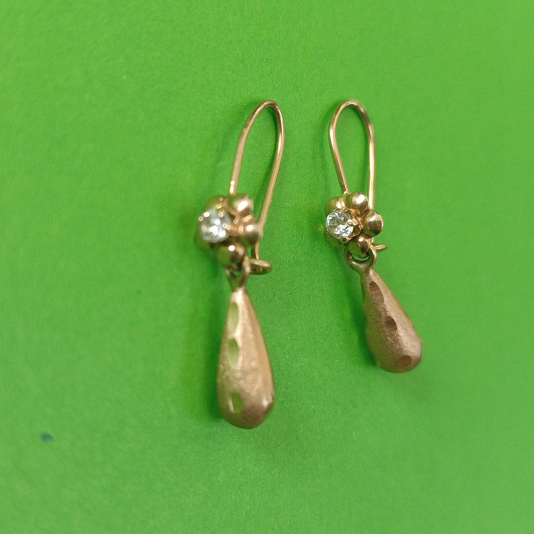 ARETES PAR ORO 14 K 1,40 GRMS (SEMINUEVO)