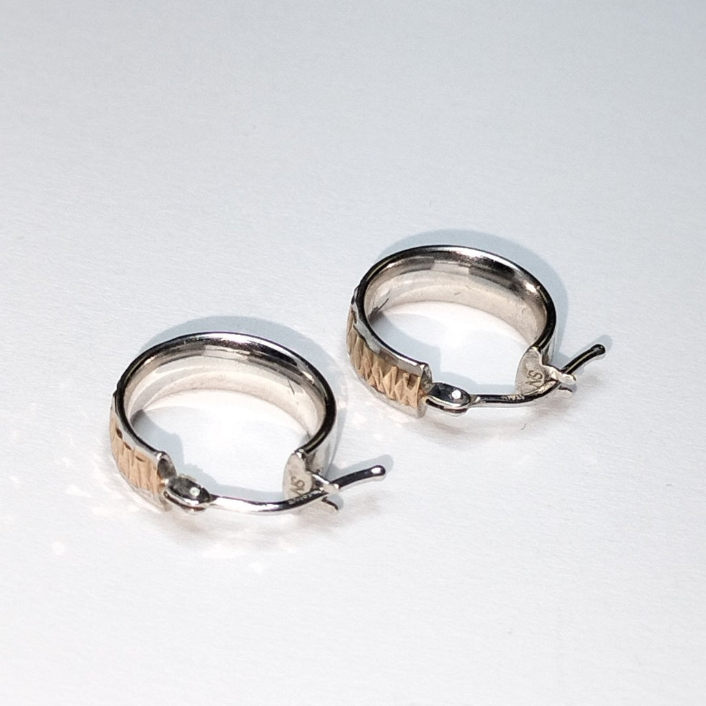 ARRACADAS PAR ORO,ORO BLANCO 14 K 1,40 GRMS (SEMINUEVO)