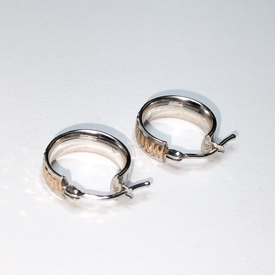 ARRACADAS PAR ORO,ORO BLANCO 14 K 1,40 GRMS (SEMINUEVO)