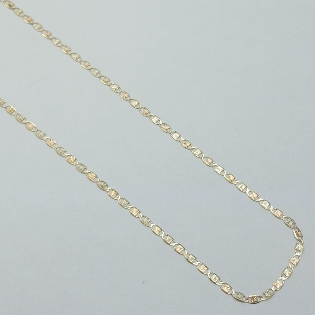 CADENAS TEJIDO GUCHI ORO 10K 55 CM 2.9 GR (NUEVO)