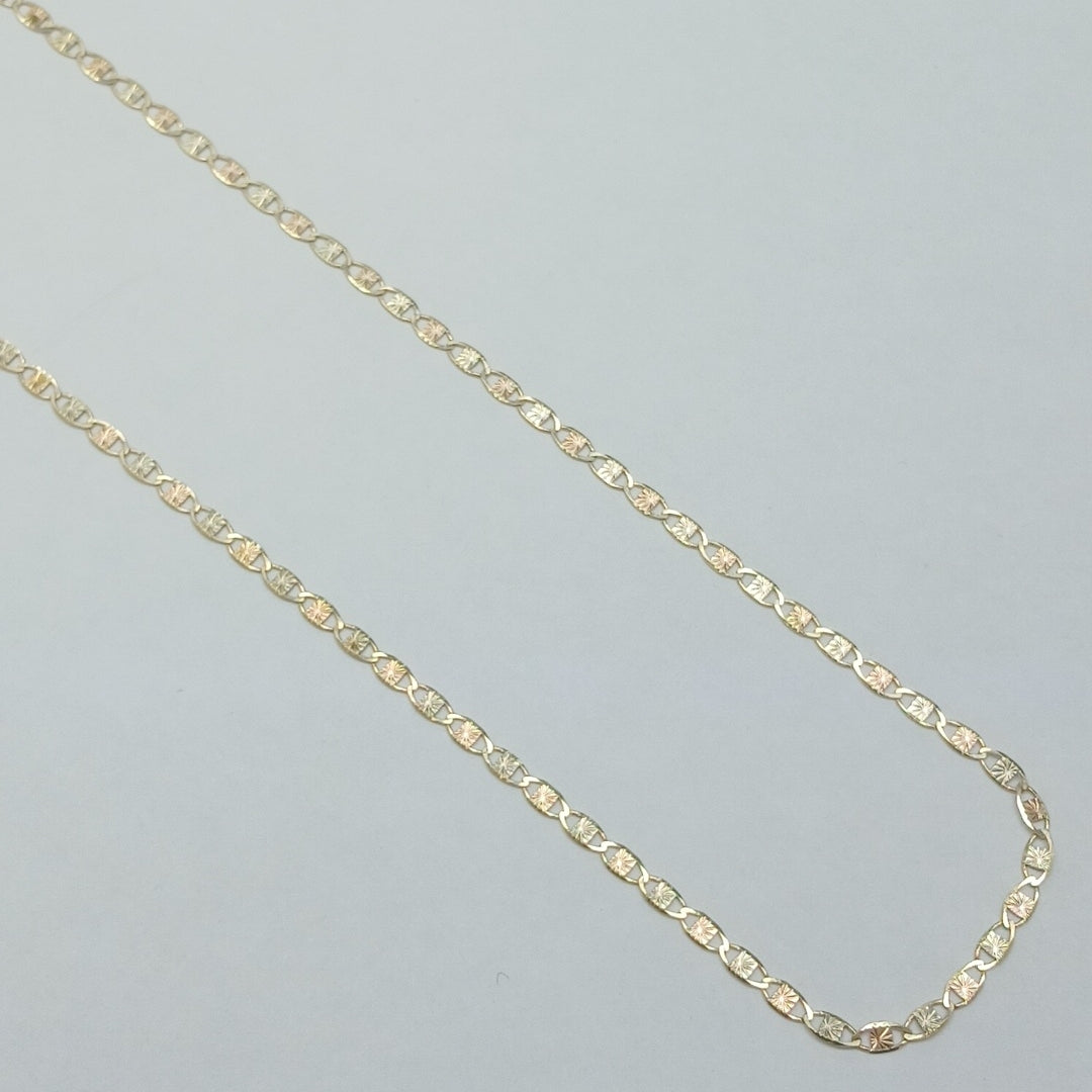 CADENAS TEJIDO GUCHI ORO 10K 55 CM 2.9 GR (NUEVO)