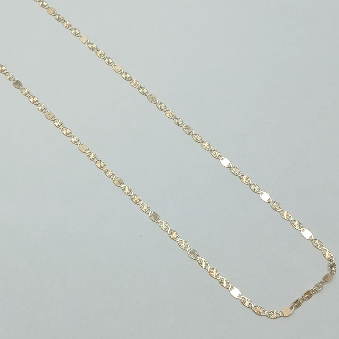 CADENAS TEJIDO GUCHI ORO 10K 40 A 45 CM 1.4 GR (NUEVO)