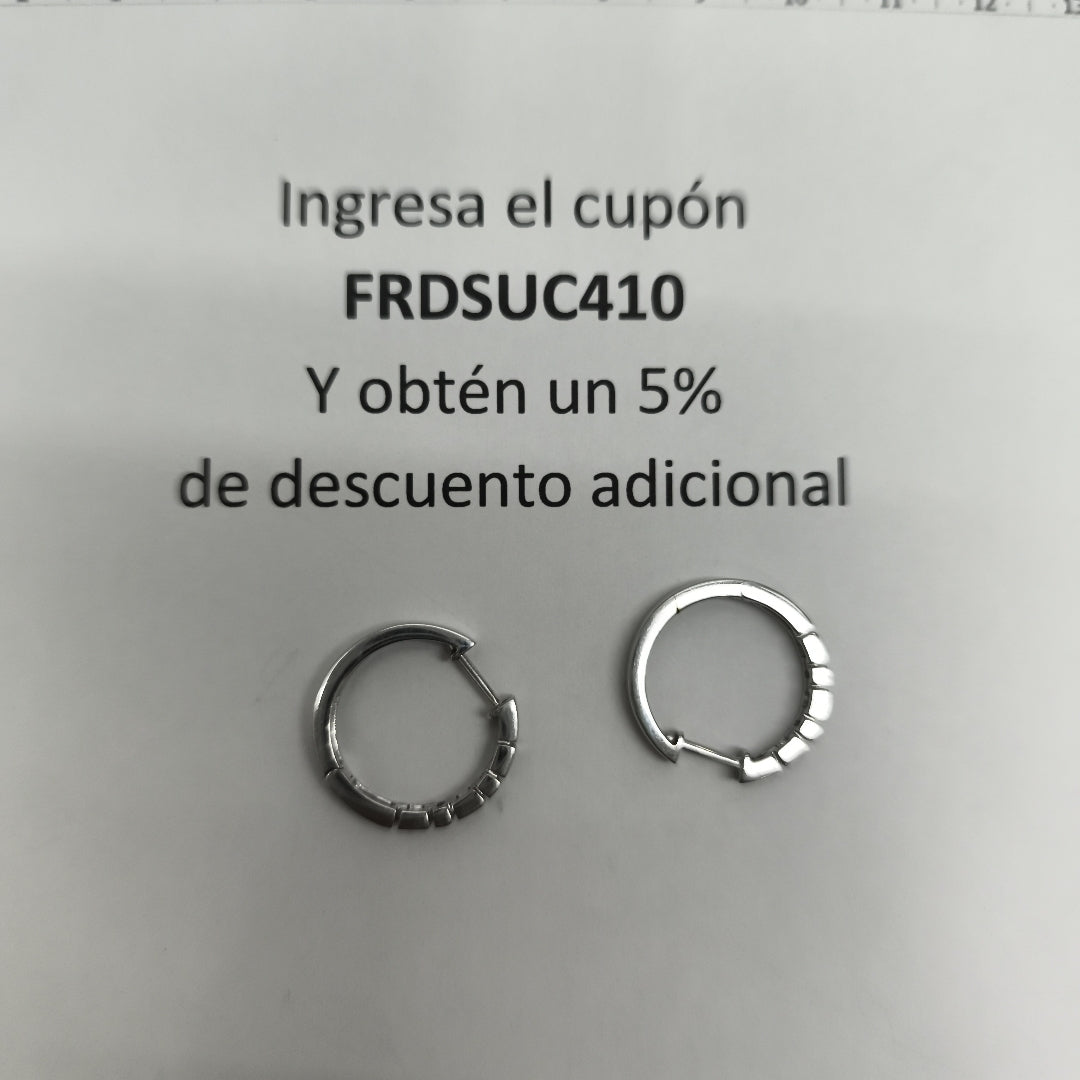 ARRACADAS PAR ORO 14 K 4.4 GRMS (SEMINUEVO)