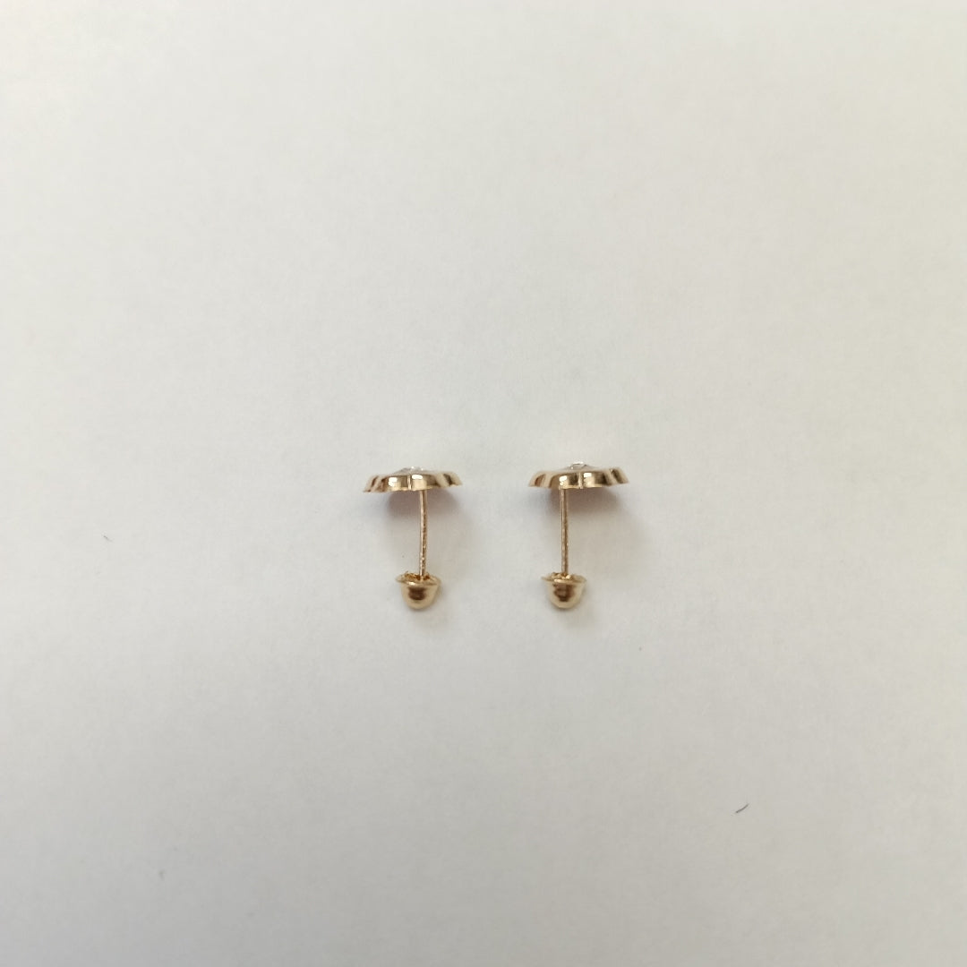 BROQUELES BROQUEL FIG FLOR C CIRCONIA 14K 0.2581 GR (NUEVO)