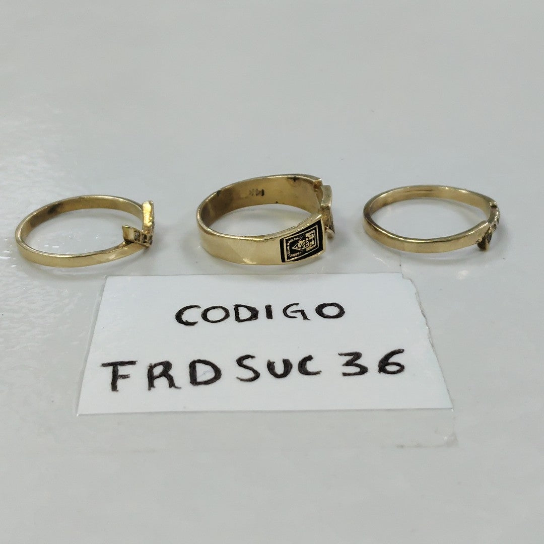 ANILLO DE GRADUACIÓN ORO 14 K 5,40 GRMS (SEMINUEVO)