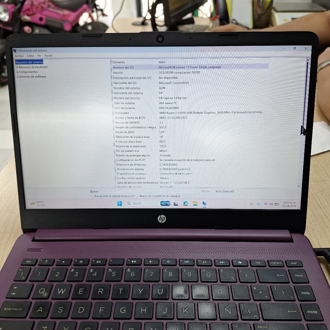 LAPTOP HP 14-FQ1005LA (2023) 256 GB SSD 8 GB RAM