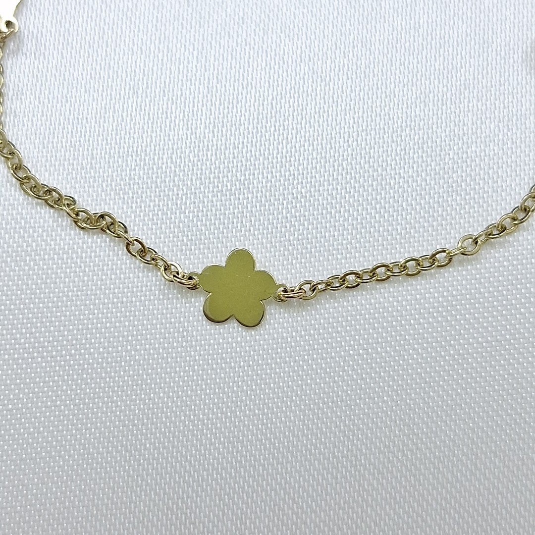 PULSERA ESPECIAL C FIGURAS 14K 18 CM 1.8 GR (NUEVO)