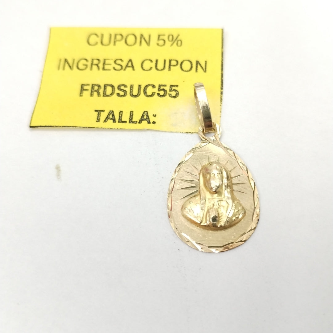 MEDALLA RELIGIOSA ORO 14 K 1,40 GRMS (SEMINUEVO)