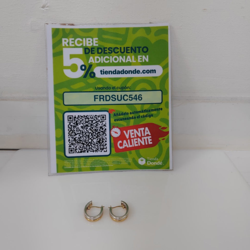 ARRACADAS PAR ORO 14 K 4.1 GRMS (SEMINUEVO)