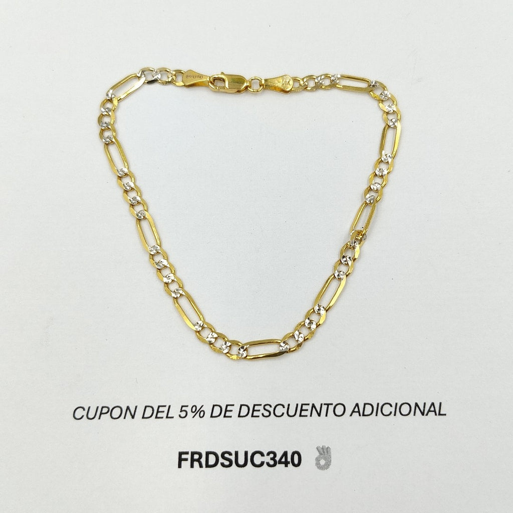 PULSERA 3X1 14K 21 CM 4.6 GR (NUEVO)
