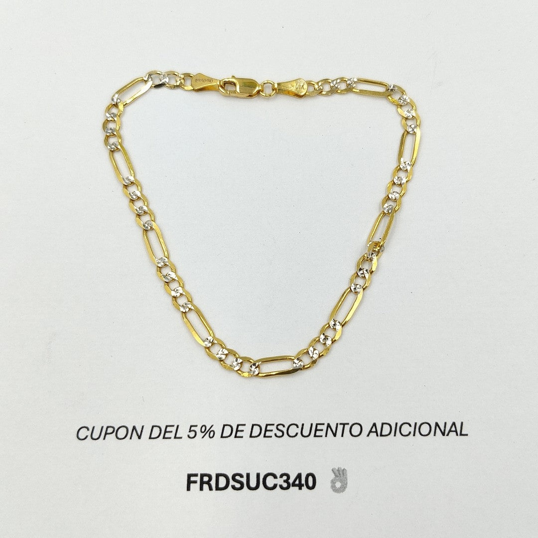 PULSERA 3X1 14K 21 CM 4.6 GR (NUEVO)