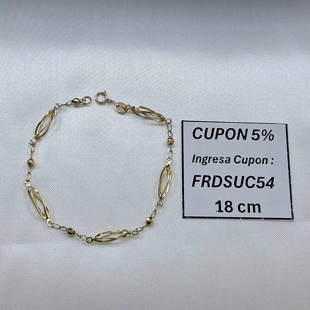PULSERA ESPECIAL 14K 18 CM 2.1 GR (NUEVO)