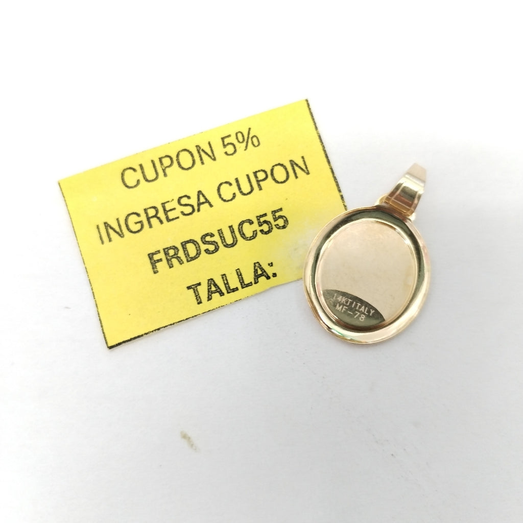 MEDALLA RELIGIOSA ORO 14 K 0,90 GRMS (SEMINUEVO)