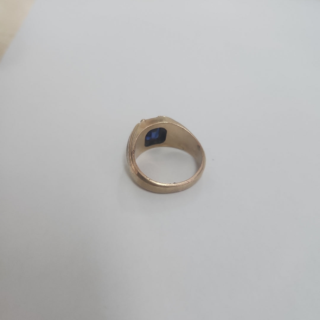 ANILLO ORO, RODIADO 10 K 10.1 GRMS (SEMINUEVO)